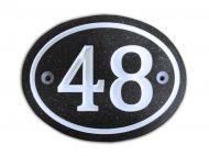 Oval Number Sign (Corian)